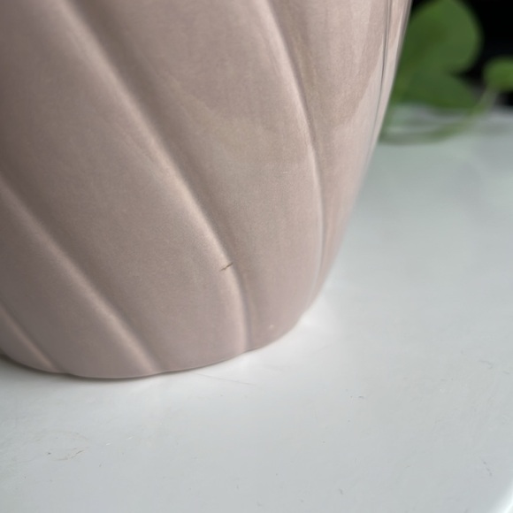 Vintage Wavy Ribbed Vase 80s Art Deco Treasure Craft - Picture 12 of 17